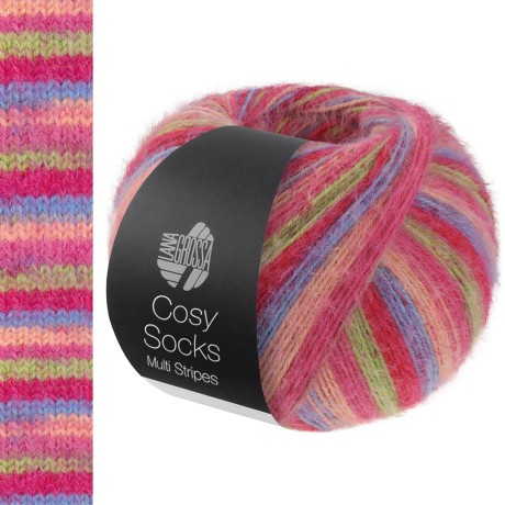 Przejdź do produktu Włóczka Cosy Socks Multi Stripes 152 (Lana Grossa)