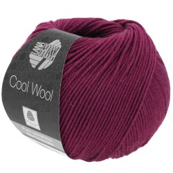 lana grossa cool wool 2012 bordowy