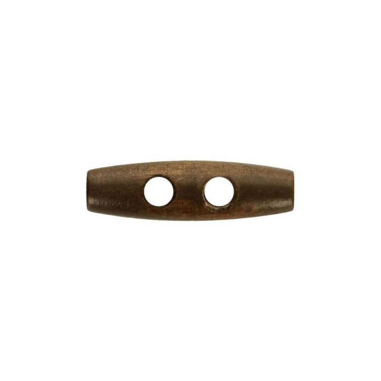 Guzik drewniany 30 mm ciemny