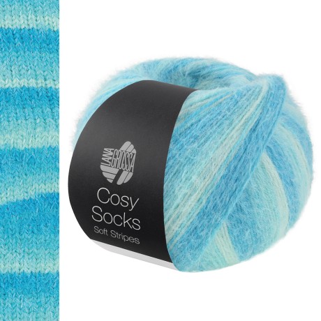Przejdź do produktu Włóczka Cosy Socks Stripes 115 (Lana Grossa)