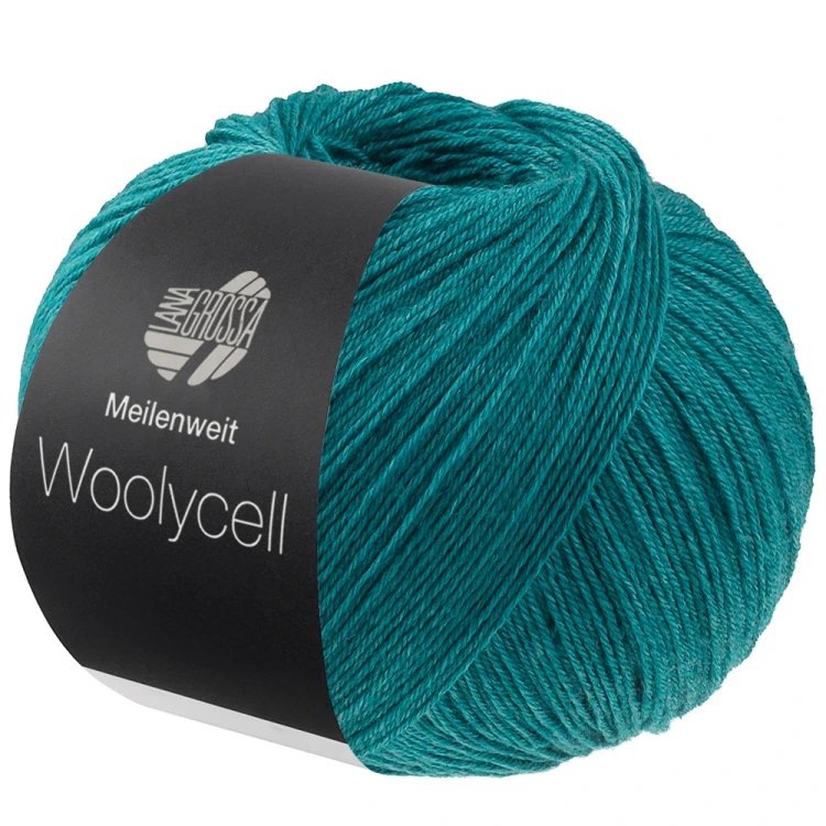 meilenweit 100 woolycell uni ana grossa 018 turkusowy