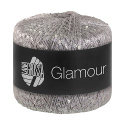 glamour 001 Lana Grossa włóczka z cekinami