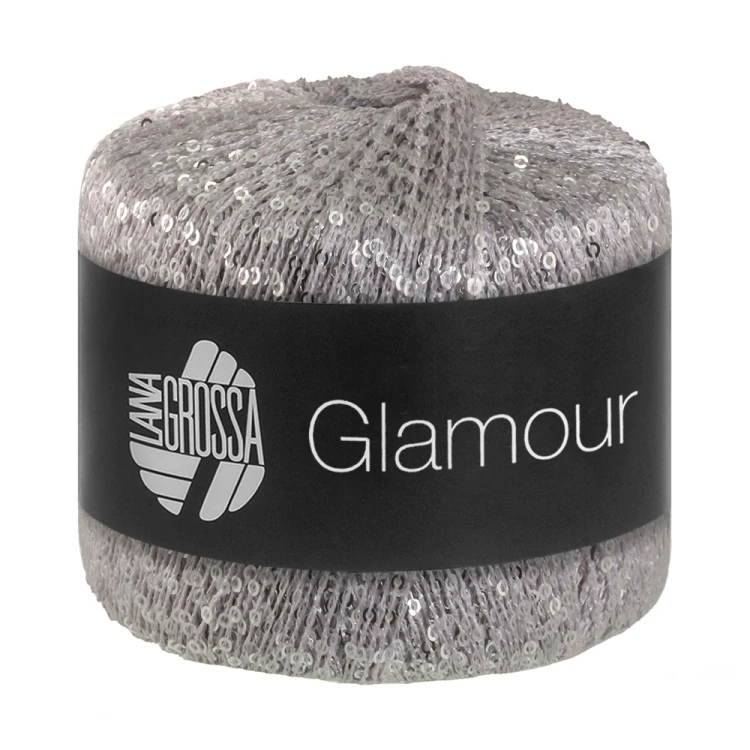 glamour 001 Lana Grossa włóczka z cekinami