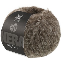 Lana Grossa Milano kolor 05, brązowy – włóczka baby alpaka i merino