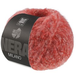 Lana Grossa Milano kolor 14, jasny czerwony – włóczka baby alpaka i merino