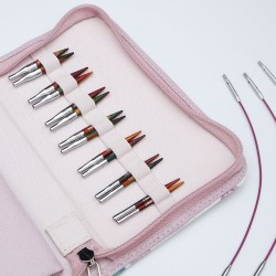 KnitPro Symfonie 2 Mini – zestaw drewanianych drutów wymiennych 5 cm