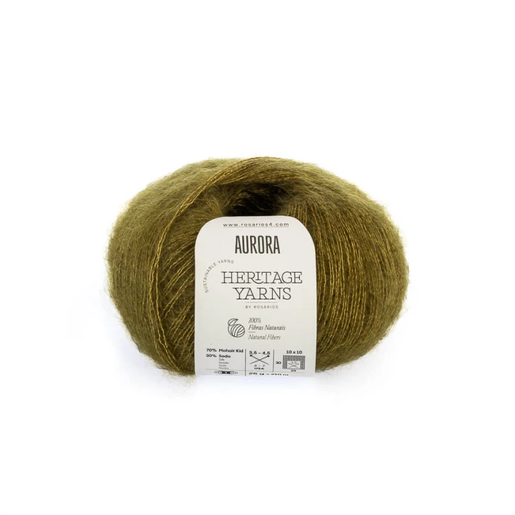 Włóczka typu kid silk Aurora Rosarios 97, mohair z jedwabiem