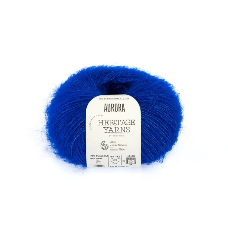 Włóczka typu kid silk Aurora Rosarios 95 mohair z jedwabiem