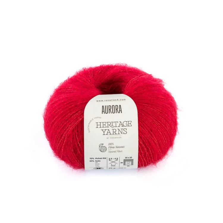 Włóczka typu kid silk Aurora Rosarios 80 mohair z jedwabiem