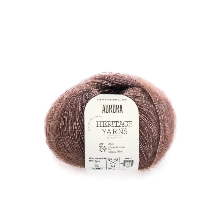 Włóczka typu kid silk Aurora Rosarios 50 mohair z jedwabiem