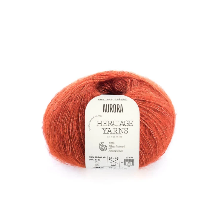 Włóczka typu kid silk Aurora Rosarios 47 mohair z jedwabiem