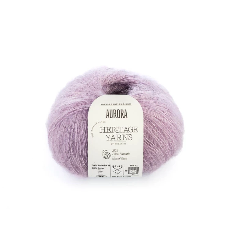 Włóczka typu kid silk Aurora Rosarios 37 mohair z jedwabiem
