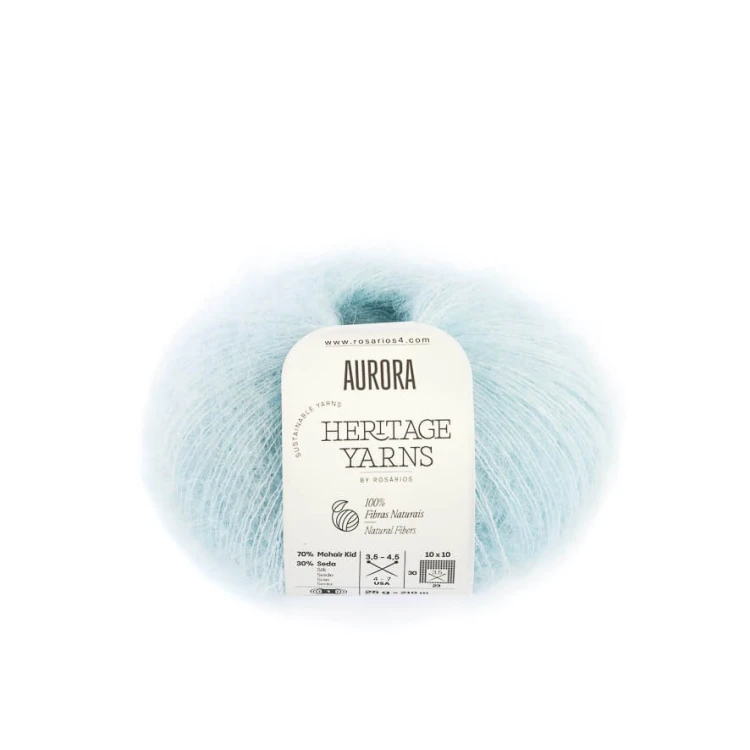 Włóczka typu kid silk Aurora Rosarios 04  mohair z jedwabiem