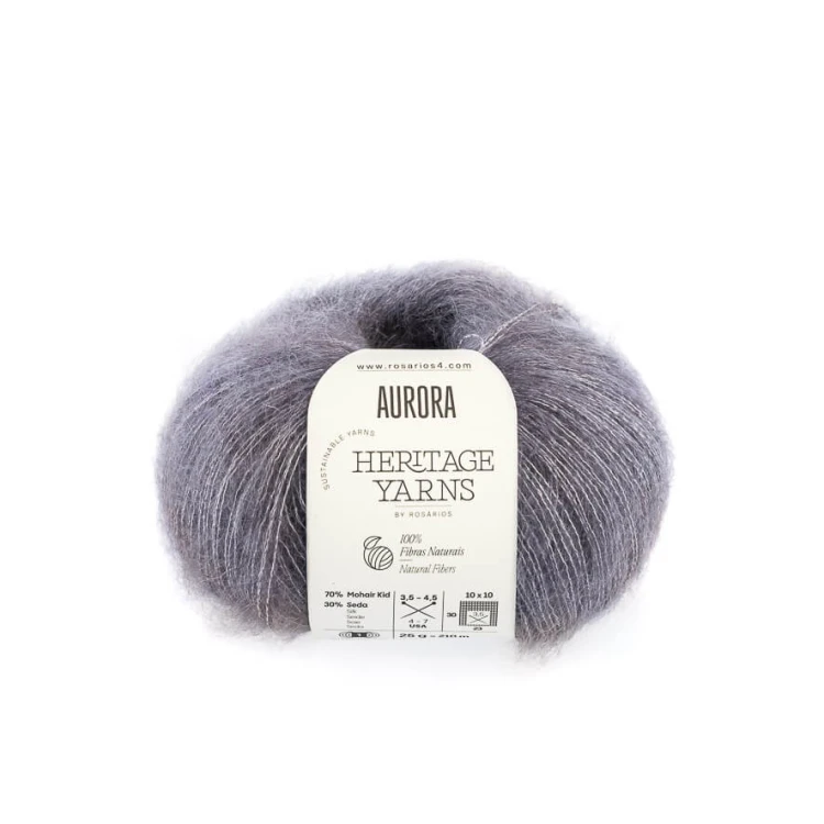 Włóczka typu kid silk Aurora Rosarios 24 mohair z jedwabiem