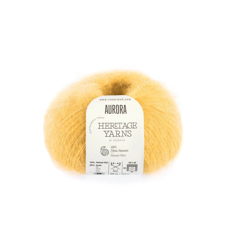 Włóczka typu kid silk Aurora Rosarios 13 mohair z jedwabiem