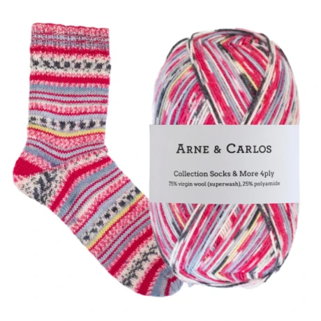 Przejdź do produktu Włóczka Socks & More 4 ply 3001 Arne & Carlos