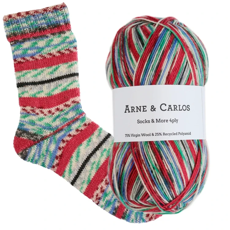 Socks & More 4ply Arne & Carlos – włóczka skarpetkowa 100 g 420 m kolor 3009