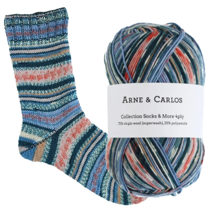 Socks & More 4ply Arne & Carlos – włóczka skarpetkowa 100 g 420 m kolor 3657