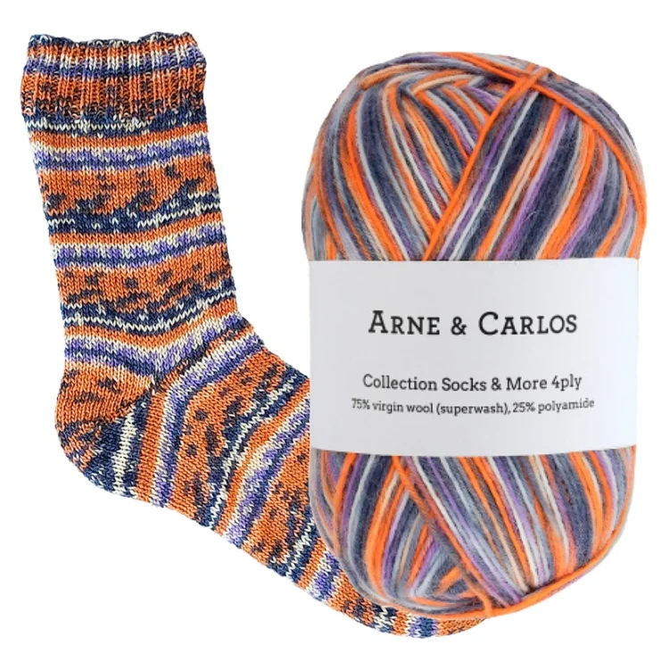 Socks & More 4ply Arne & Carlos – włóczka skarpetkowa 100 g 420 m kolor 3861