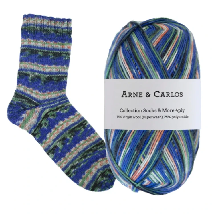 Socks & More 4ply Arne & Carlos – włóczka skarpetkowa 100 g 420 m kolor 3005