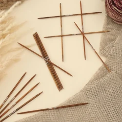druty skarpetkowe Ginger Cubics KnitPro drewniane druty pończosznicze