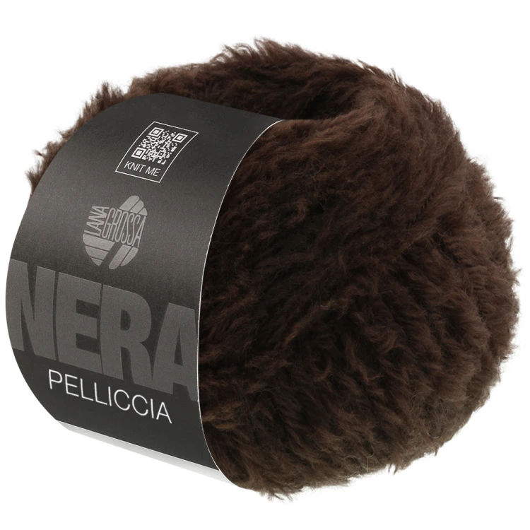 włóczka Pelliccia Lana Grossa kolor brązowy