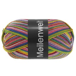 Meilenweit 100 Granita Lana Grossa - kolor 1807 multikolor
