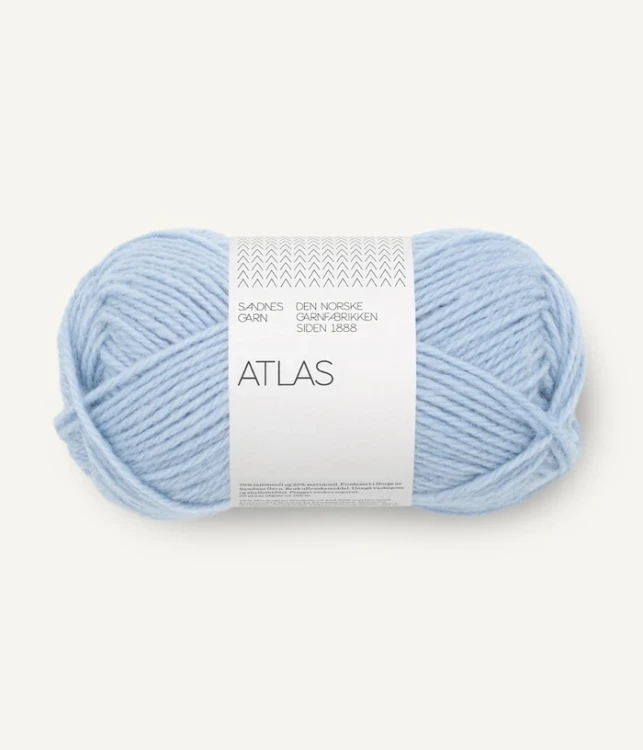 włóczka wełniana Atlas Sandnes Garn 5812 kolor niebieski