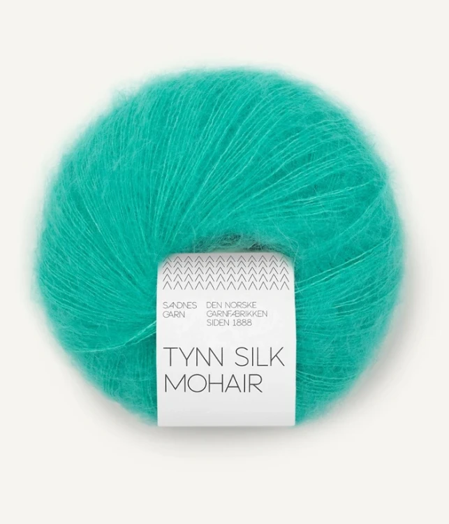 Tynn Silk Mohair Sandnes Garn 7526 włóczka z moherem wełną i jedwabiem