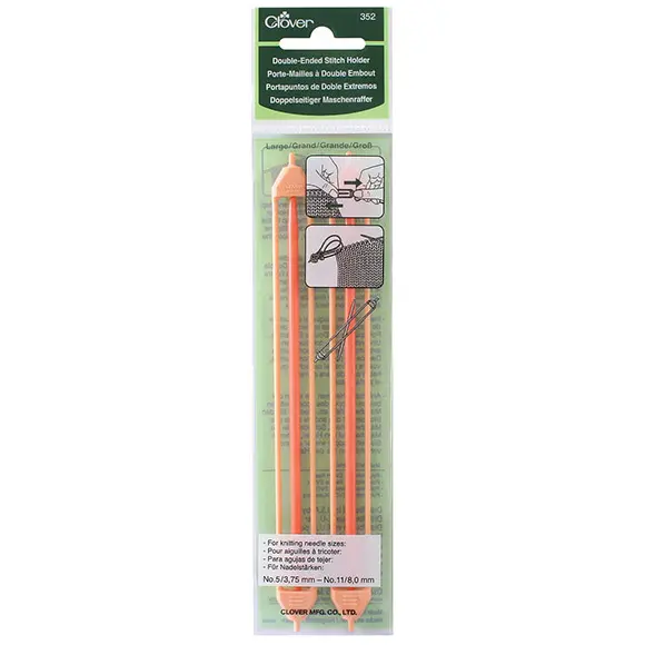 Clover Double-Ended Stitch Holder dwustronny uchwyt do odkładania oczek