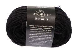 wełna merino Seniorita Schoppel Wolle - kolor 880 czarny