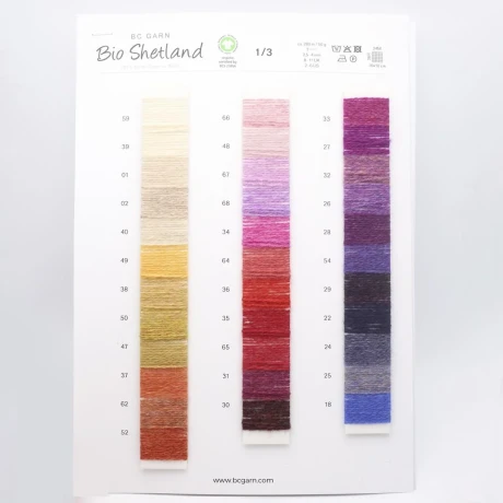 Przejdź do produktu Wzornik kolorów Bio Shetland BC GARN