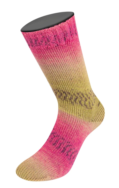 Lana Grossa Meilenweit 100 Alpaca Print II kolor 201 włóczka skarpetkowa z alpaką