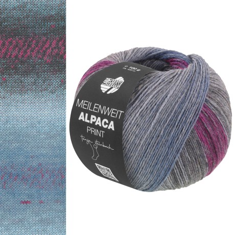 Przejdź do produktu Meilenweit 100 Alpaca Print II Lana Grossa 209