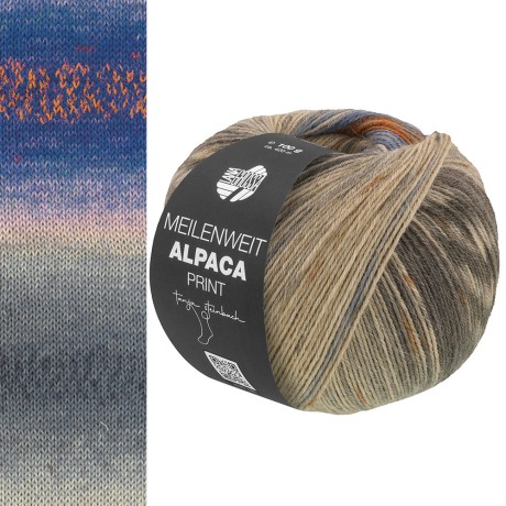 Przejdź do produktu Meilenweit 100 Alpaca Print II Lana Grossa 210