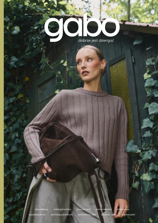Magazyn GABO Wool nr 3 z wzorami dziewiarskimi na druty