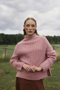 SANDWAVES RIB sweater projekt na druty Gabo Wool Magazyn nr 3