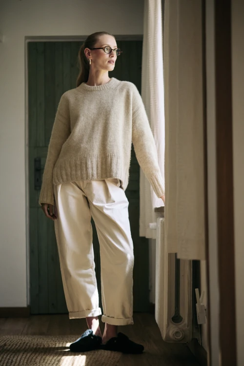 KEYLINE sweter projekt na druty Gabo Wool Magazyn nr 3