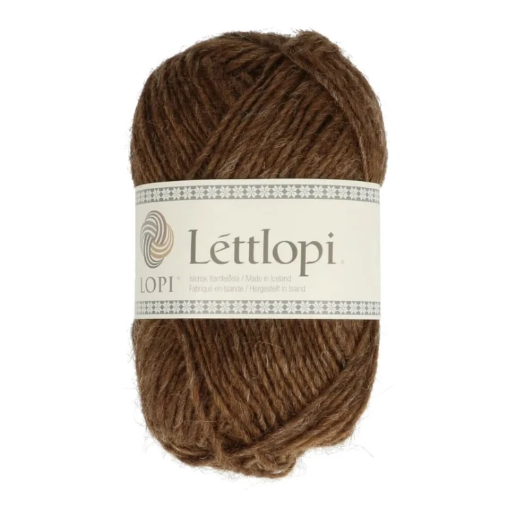 Léttlopi Ístex kolor 53 islandzka wełna 50 g brązowy