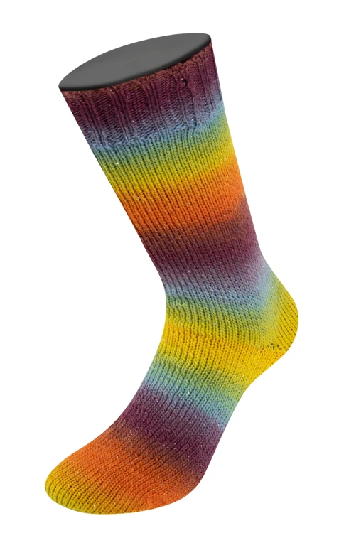 Lana Grossa Meilenweit 100 Color Mix Sparks kolor 621