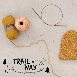Scheepjes Trailway cienka włóczka efektowa z kolorowymi nopkami do uzyskania efektu tweedu
