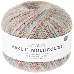 Rico Design Make It Multicolor 002 Pastel - wielobarwna wełniana nitka dodatkowa
