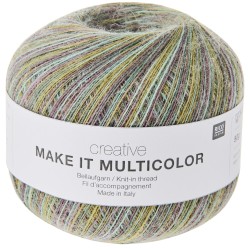 Rico Design Make It Multicolor 004 Warm - wielokolorowa nitka dodatkowa ze 100% wełny