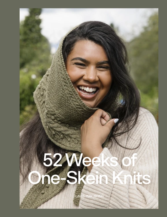 Książka 52 Weeks of One-Skein Knits Laine Publishing - okładka