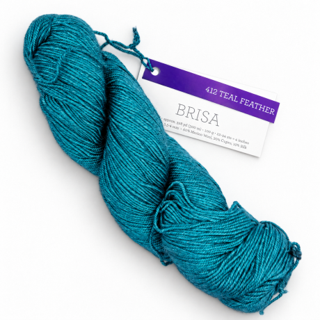 Przejdź do produktu Włóczka Malabrigo Brisa - 412 Teal Feather