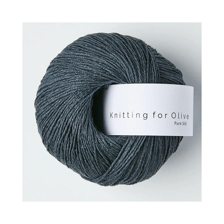 Włóczka Pure Silk Deep Petroleum Blue (Knitting for Olive)