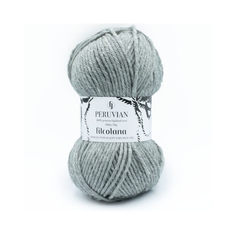 Włóczka Peruvian 954 Medium Grey (Filcolana)