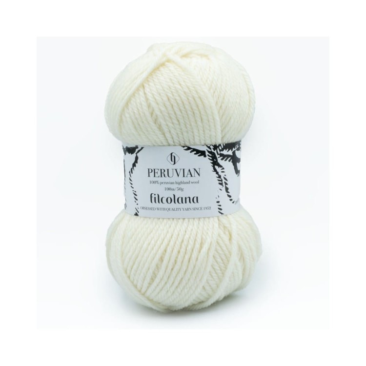 Włóczka Peruvian 101 Natural White (Filcolana)