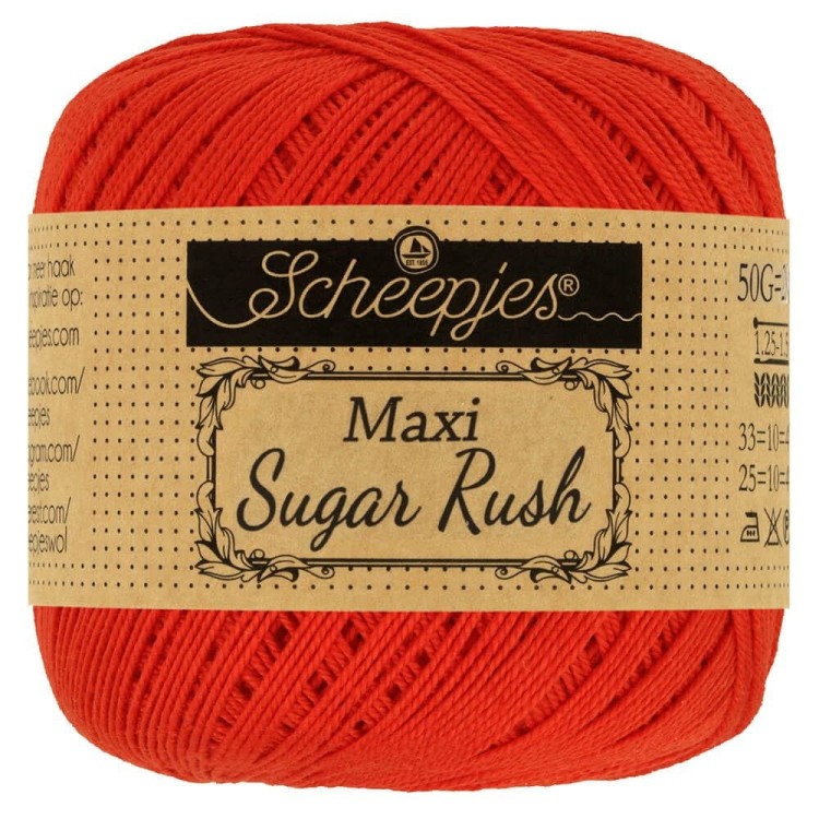 Kordonek Maxi Sugar Rush 390 Poppy Rose (Scheepjes)
