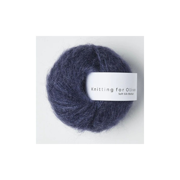 Włóczka Soft Silk Mohair Dark Blue (Knitting for Olive)